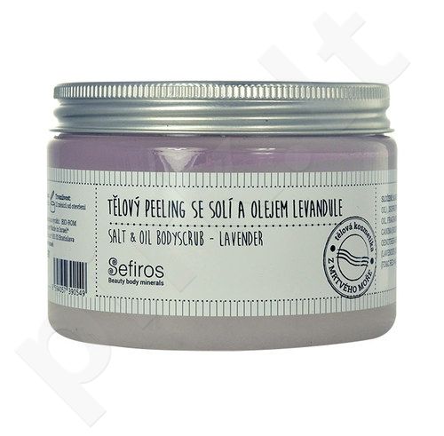 Sefiros Salt & Oil Bodyscrub, Lavender, kūno pilingas moterims, 300ml