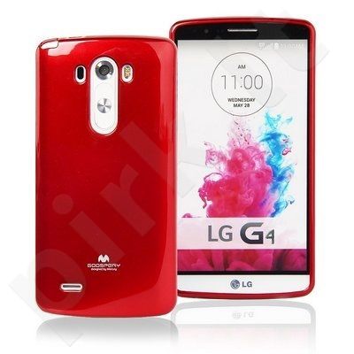 LG G4 dėklas JELLY Mercury raudonas
