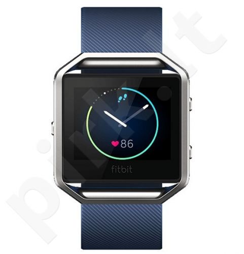 Fitbit Blaze, Blue, Silver, Large