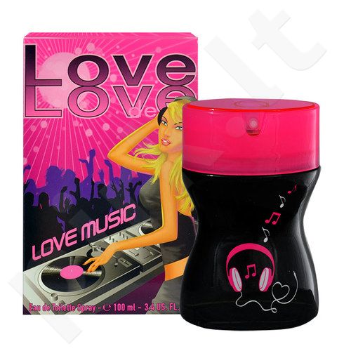 Love Love Love Music, tualetinis vanduo moterims, 100ml, (Testeris)