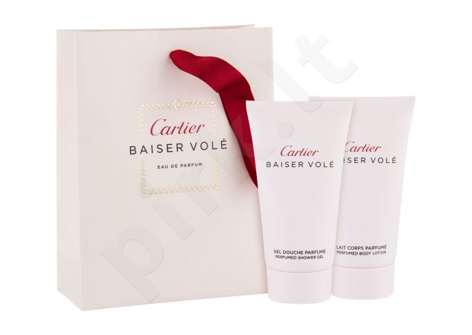 Cartier Baiser Volé, rinkinys dušo želė moterims, (dušo želė 50 ml + kūno losjonas 50 ml)