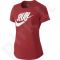 Marškinėliai bėgimui  Nike Run P Orgametric Swoosh TEE W 776636-672