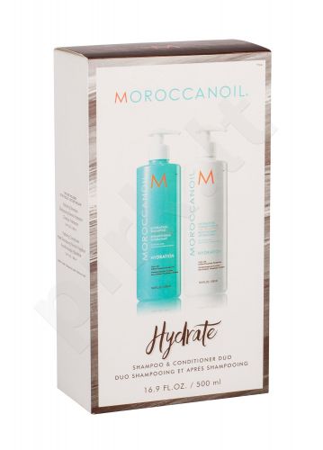 Moroccanoil Hydration, rinkinys šampūnas moterims, (šampūnas 500 ml + kondicionierius 500 ml)