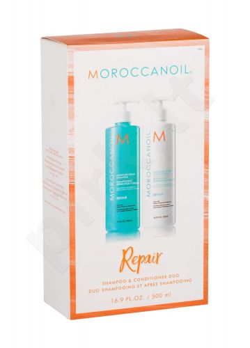 Moroccanoil Repair, rinkinys šampūnas moterims, (šampūnas 500 ml + kondicionierius 500 ml)