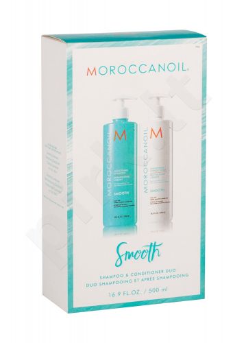 Moroccanoil Smooth, rinkinys šampūnas moterims, (šampūnas 500 ml + kondicionierius 500 ml)