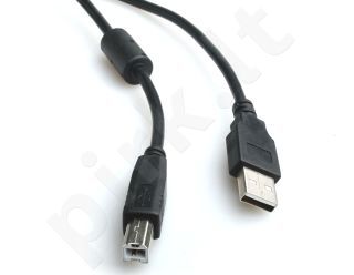 Gembird AM-BM kabelis USB 2.0 3M High Quality, feritas