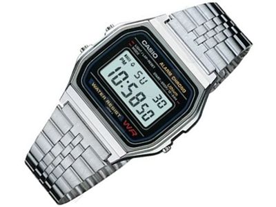 Casio Retro Collection A158WA-1DF vyriškas laikrodis-chronometras