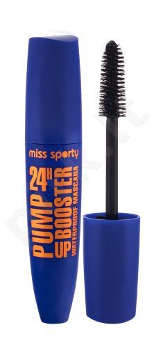 Miss Sporty Pump Up Booster, Waterproof, blakstienų tušas moterims, 12ml, (001 Black)