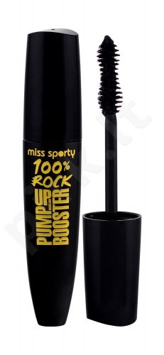 Miss Sporty Pump Up Booster, 100% Rock, blakstienų tušas moterims, 12ml, (001 100% Black)