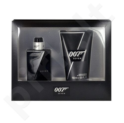 James Bond 007 Seven, rinkinys tualetinis vanduo vyrams, (EDT 50ml + 150ml dušo želė)