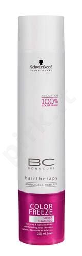 Schwarzkopf BC Bonacure Color Freeze Silver šampūnas, kosmetika moterims, 250ml
