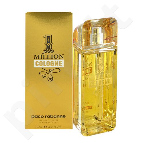 Paco Rabanne 1 Million, Cologne, tualetinis vanduo vyrams, 125ml,  (Testeris) - Pirk.lt parduotuvė