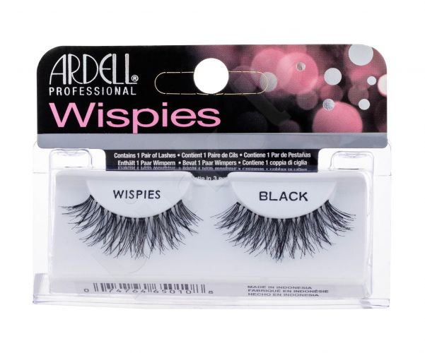 Ardell Wispies, Wispies, dirbtinės blakstienos moterims, 1pc, (Black)