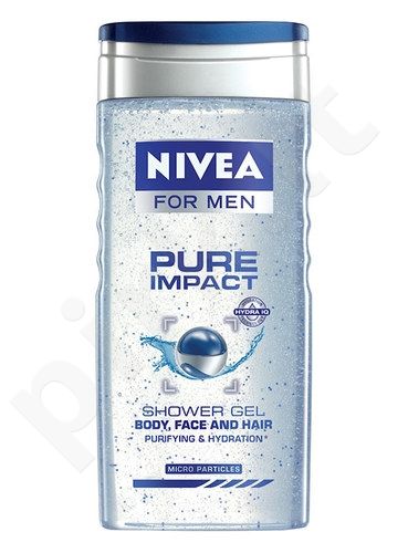 Nivea Men Pure Impact, dušo želė vyrams, 250ml