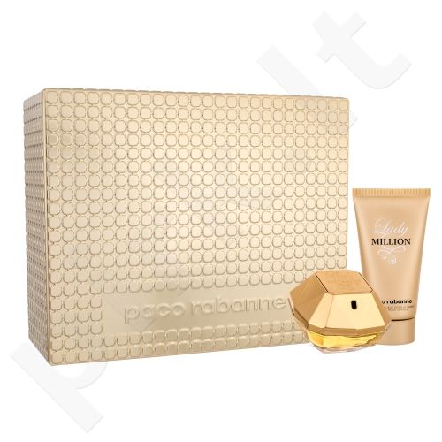 Paco Rabanne Lady Million, rinkinys kvapusis vanduo moterims, (EDP 50 ml + kūno losjonas 75 ml)