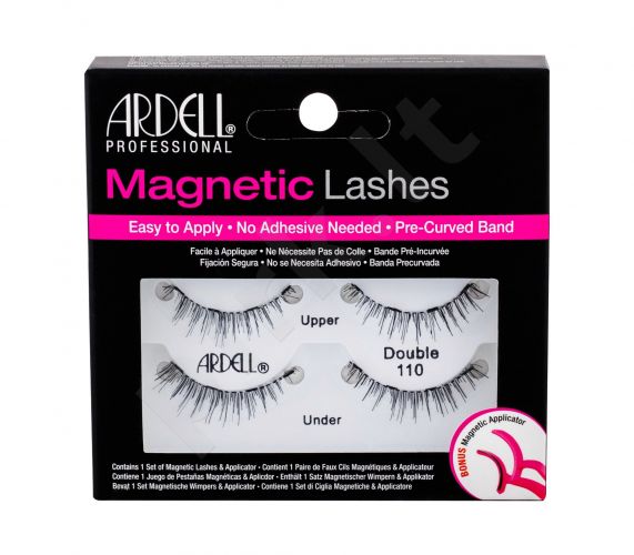 Ardell Magnetic Lashes, Double 110, dirbtinės blakstienos moterims, 1pc, (Black)