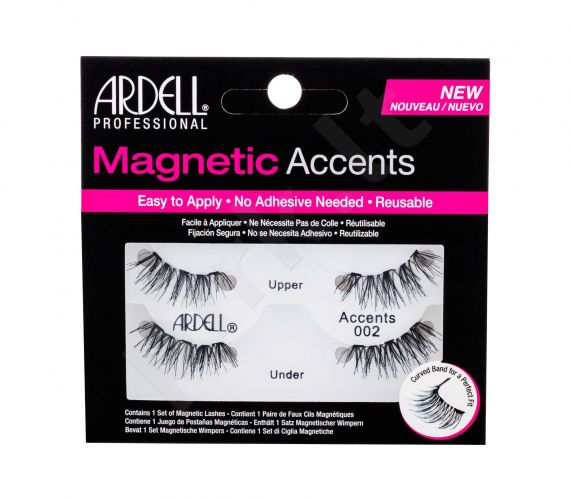 Ardell Magnetic Accents, Accents 002, dirbtinės blakstienos moterims, 1pc, (Black)