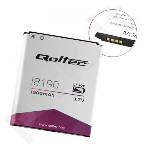 QOLTEC Battery for Samsung Galaxy S3 mini i8190, Ace2 i8160 | 1500mAh