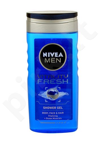 Nivea Men Vitality Fresh, dušo želė vyrams, 250ml
