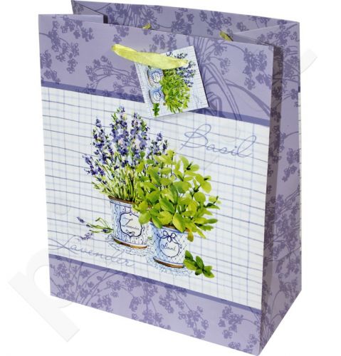 Dovanų maišelis Basil&Lavender Medium