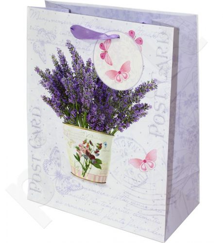Dovanų maišelis Flowering Lavender Medium