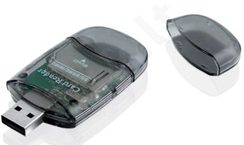 Išorinis kortelių skaitytuvas iBOX R015 USB, Juodas, 2 lizdai