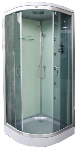 Masažinė dušo kabina K890 100x100 grey