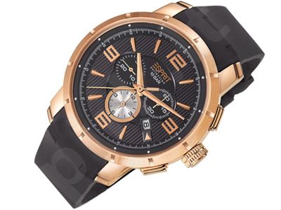 Esprit EL101921F03 Ourea Rose Gold vyriškas laikrodis-chronometras