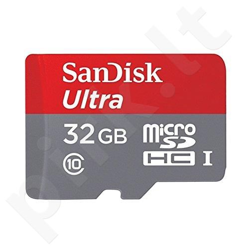 Atminties kortelė SanDisk ULTRA Micro SDHC 32GB 80MB/s klasė 10 UHS-I + adapteri