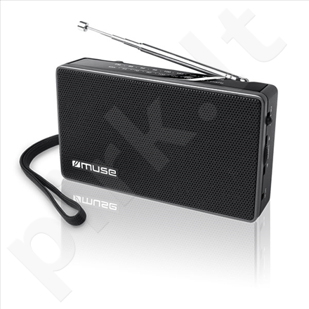 Muse M-030R Black, 2-band portable radio,