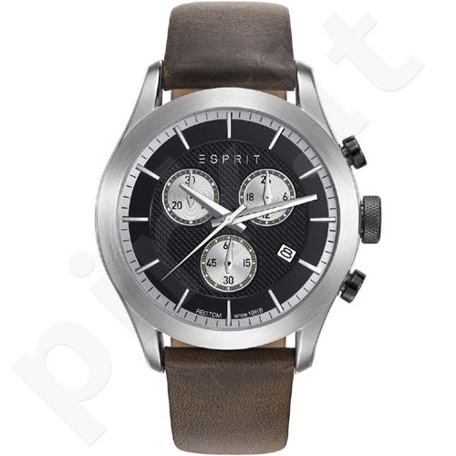 Esprit ES108411001 Matthew Dark Brown vyriškas laikrodis-chronometras