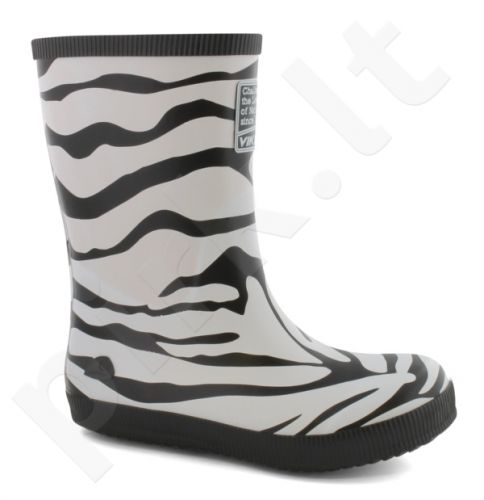 Natūralaus kaukmedžio guminiai batai vaikams VIKING CLASSIC INDIE Zebra(1-14200-201)
