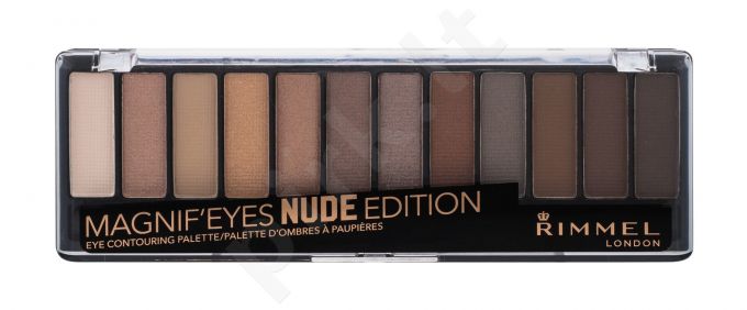 Rimmel London Magnif Eyes, Contouring Palette, akių šešėliai moterims, 14,16g, (001 Nude Edition)