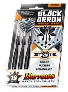 Strėlyčių rinkinys HARROWS Black Arrow