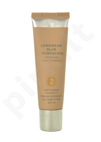 Lumene Longwear Blur, SPF15, makiažo pagrindas moterims, 30ml, (4 Warm Beige)
