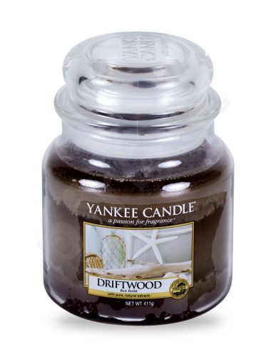 Yankee Candle Driftwood, aromatizuota žvakė moterims ir vyrams, 411g
