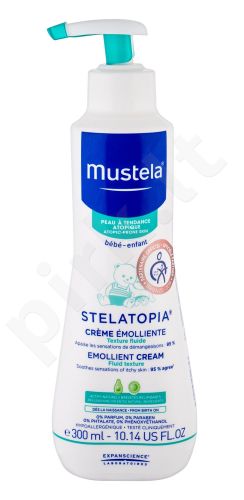 Mustela Bébé Stelatopia, Emollient Cream, dieninis kremas vaikams, 300ml