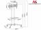 Maclean MC-661 TV Mobile Floor Stand Plasma/LCD TV Trolley w/ Mounting laikiklis