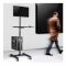 Maclean MC-793 Professional stand mobile trolley CPU on wheels max 20kg 17''-32'