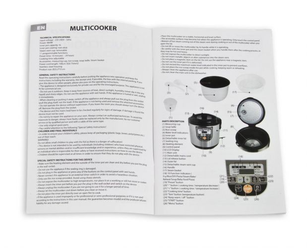 ESPERANZA EKG011 COOKING MATE MULTICOOKER Pirk.lt parduotuvė