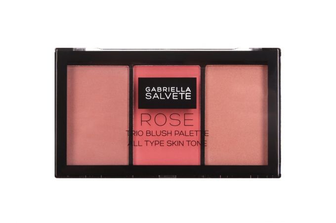 Gabriella Salvete Trio Blush Palette, skaistalai moterims, 15g, (02 Rose)