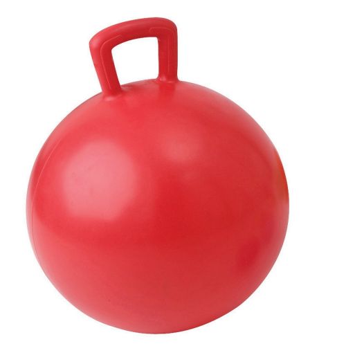 Gimnast. kamuolys su rankena JUMPING BALL 55cm red