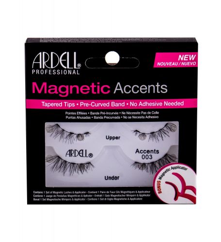 Ardell Magnetic Accents, Accents 002, dirbtinės blakstienos moterims, 1pc, (Black)