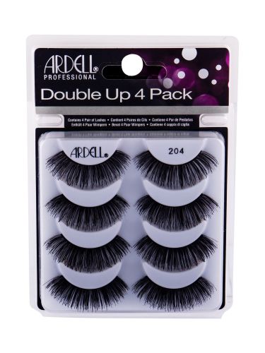 Ardell Double Up, 204, dirbtinės blakstienos moterims, 4pc, (Black)