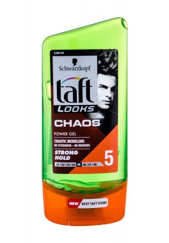 Schwarzkopf Taft, Chaos Power Gel, plaukų želė vyrams, 150ml
