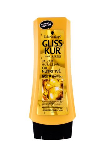 Schwarzkopf Gliss Kur, Oil Nutritive, plaukų balzamas moterims, 200ml