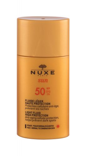 NUXE Sun, Light Fluid, veido apsauga nuo saulės moterims, 50ml