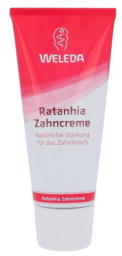 Weleda Toothpaste, Ratanhia, dantų pasta moterims ir vyrams, 75ml