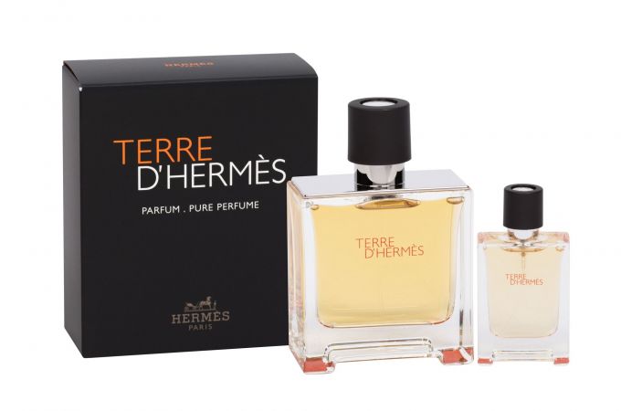 Hermes Terre d´Hermes, rinkinys Perfume vyrams, (Parfum 75 ml + Parfum 12,5 ml)