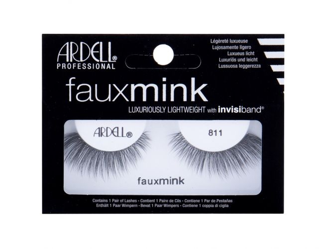 Ardell Faux Mink, 811, dirbtinės blakstienos moterims, 1pc, (Black)